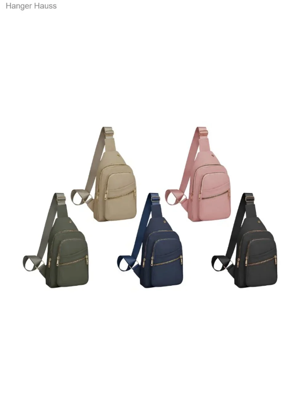 Waterproof RFID Sling Bag Crossbody Backpack for Travel Hiking, Adjustable Strap